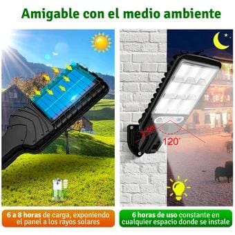 COMPRA 1 Y LLEVA 3 - Lampara De Inducción Solar Con Sensor De Movimiento